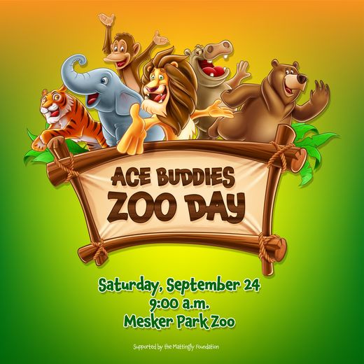 A group of zoo animals with event information